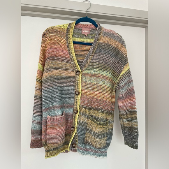 Show Me Your Mumu multi colored cardigan sweater - Picture 2 of 6
